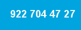 922 704 47 27 922 704 47 27
